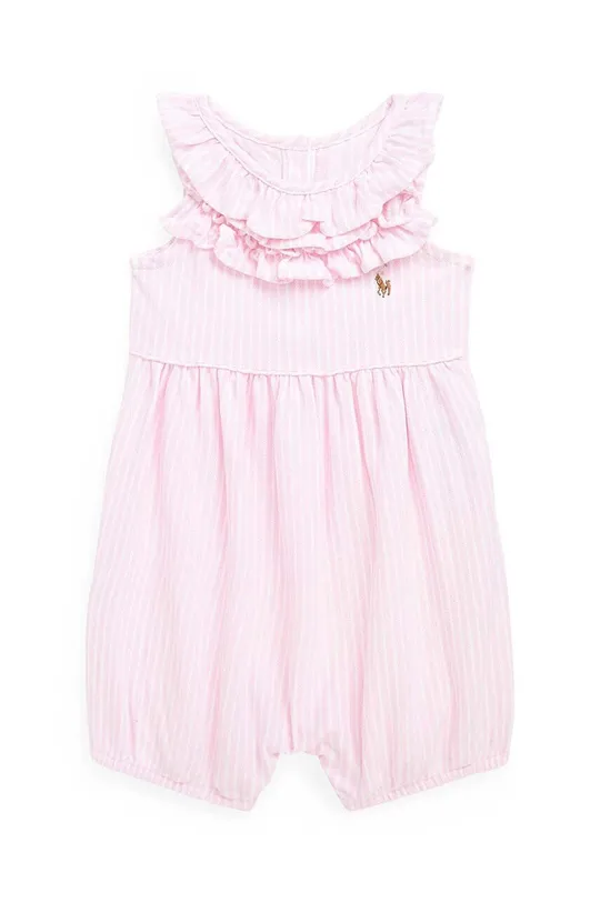 ροζ Βρεφικά βαμβακερά φορμάκια Polo Ralph Lauren Για κορίτσια