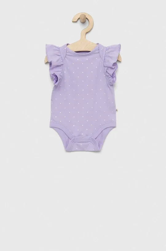 fioletowy GAP body bawełniane niemowlęce Dziewczęcy