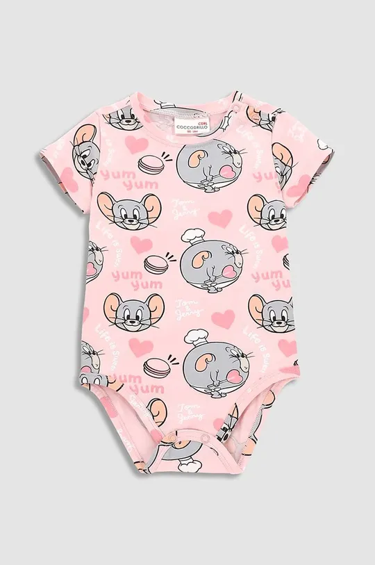 рожевий Дитяче боді Coccodrillo x Tom And Jerry Для дівчаток