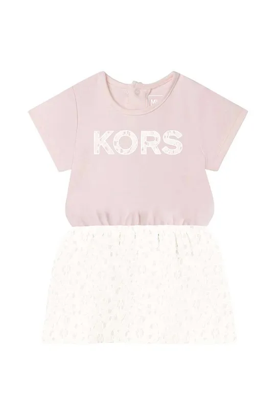 розовый Детское хлопковое платье Michael Kors Для девочек