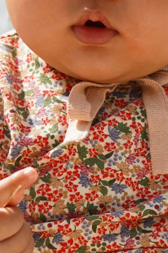 Φόρμες με φουφούλα μωρού Konges Sløjd ροζ