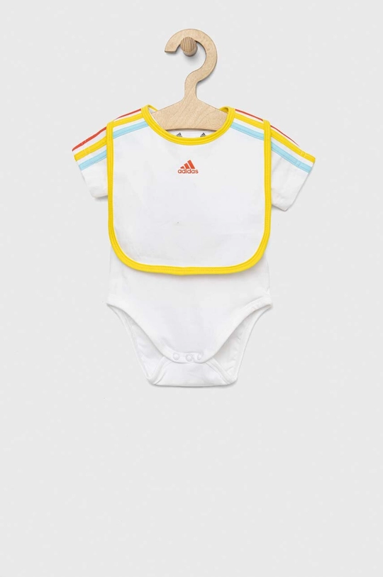 adidas body niemowlęce I 3S GIFT SET Materiał zasadniczy: 93 % Bawełna, 7 % Elastan, Ściągacz: 95 % Bawełna, 5 % Elastan