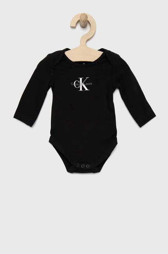 Body za dojenčka Calvin Klein Jeans 3-pack bež
