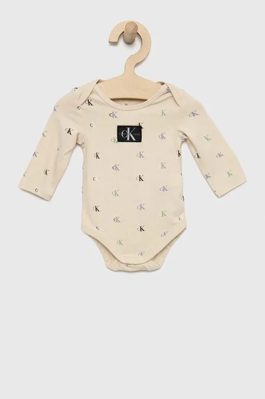 бежевий Боді для немовлят Calvin Klein Jeans 3-pack