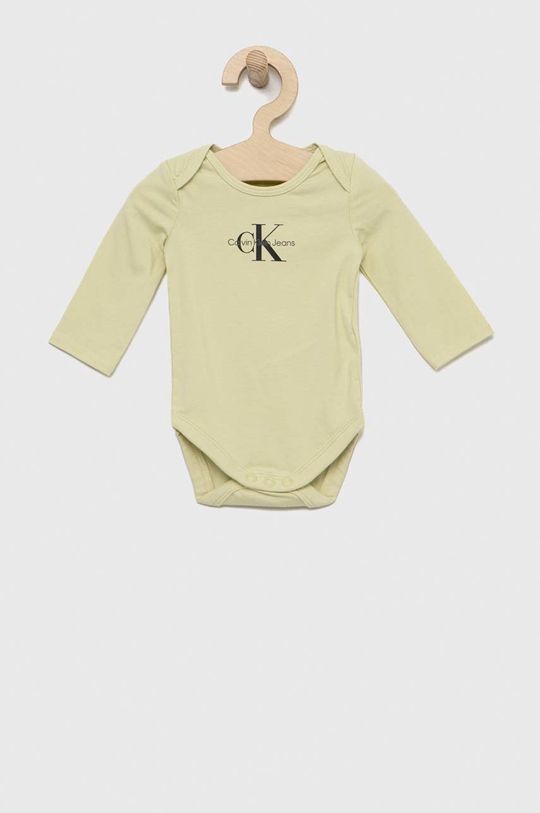 zielony Calvin Klein Jeans body niemowlęce Dziecięcy