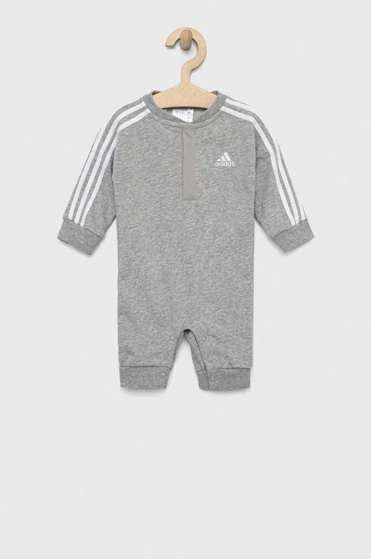 сірий Комбінезон для немовлят adidas I 3S FT Дитячий