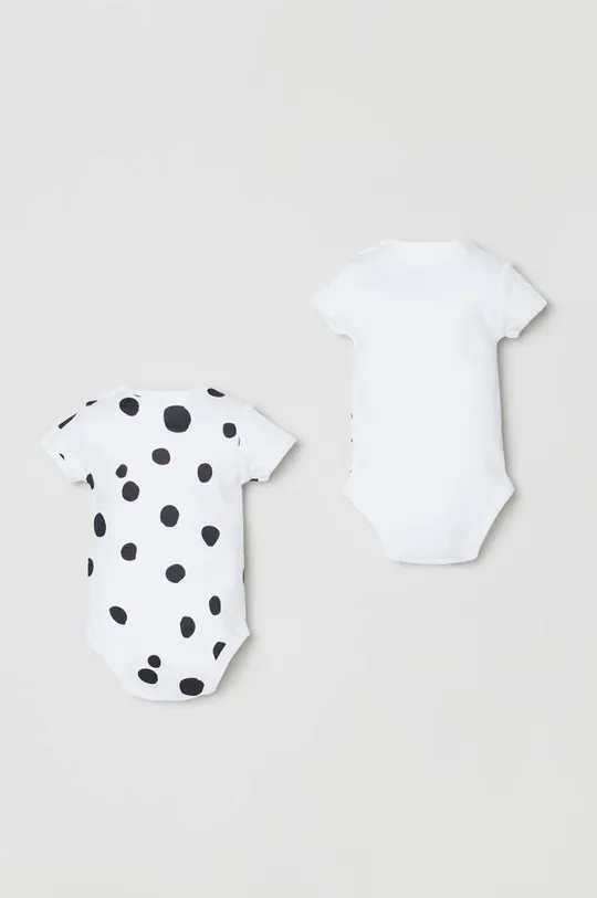 OVS body bawełniane niemowlęce 2-pack biały