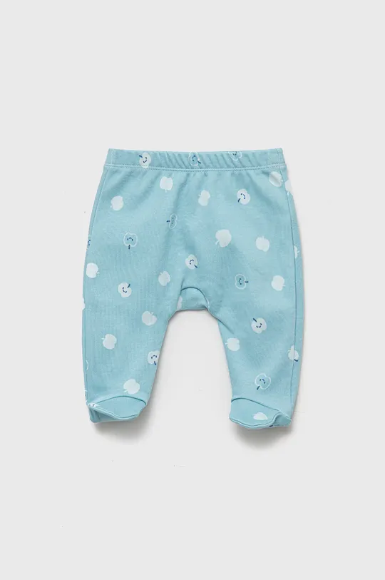 Baby hlačice s nogavicama United Colors of Benetton 2-pack plava