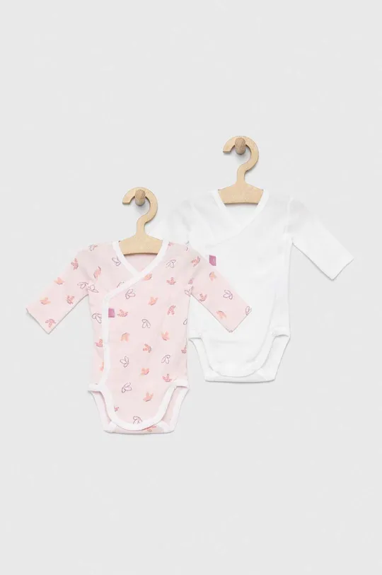 roza Bodi za bebe United Colors of Benetton 2-pack Dječji