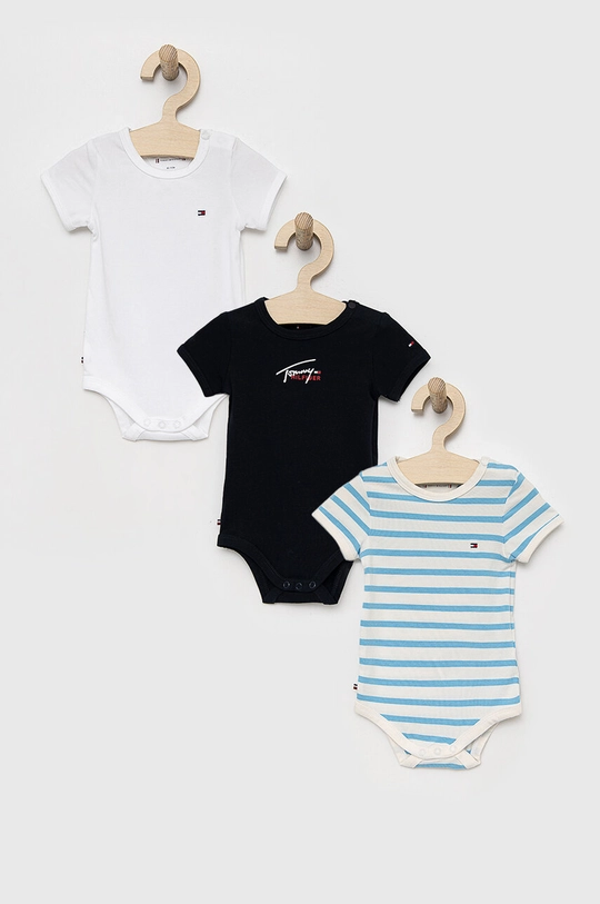 granatowy Tommy Hilfiger body niemowlęce 3-pack Dziecięcy