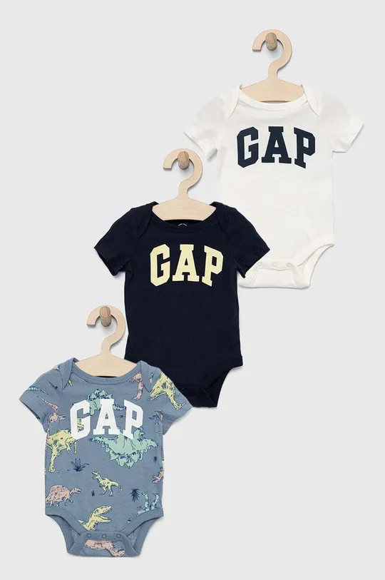 multicolor GAP body bawełniane niemowlęce 3-pack Dziecięcy