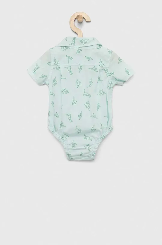 Хлопковая рубашка для младенцев GAP бирюзовый