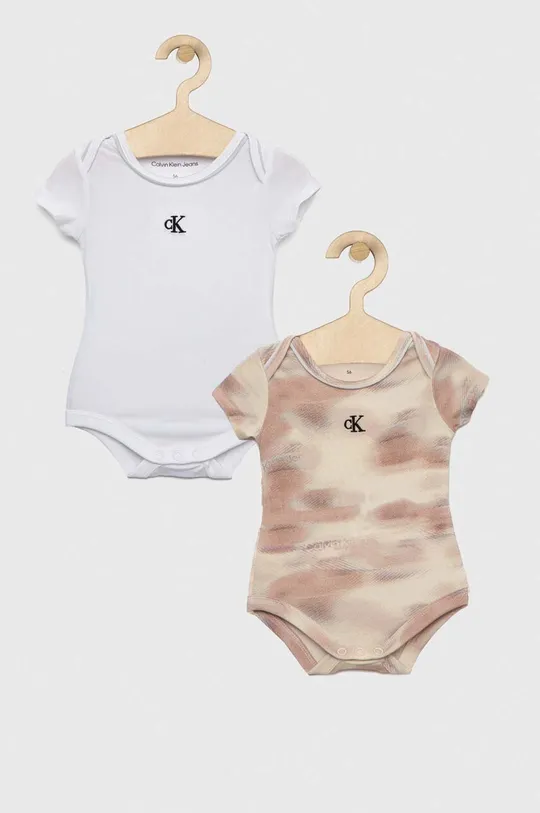 bela Body za dojenčka Calvin Klein Jeans 2-pack Otroški