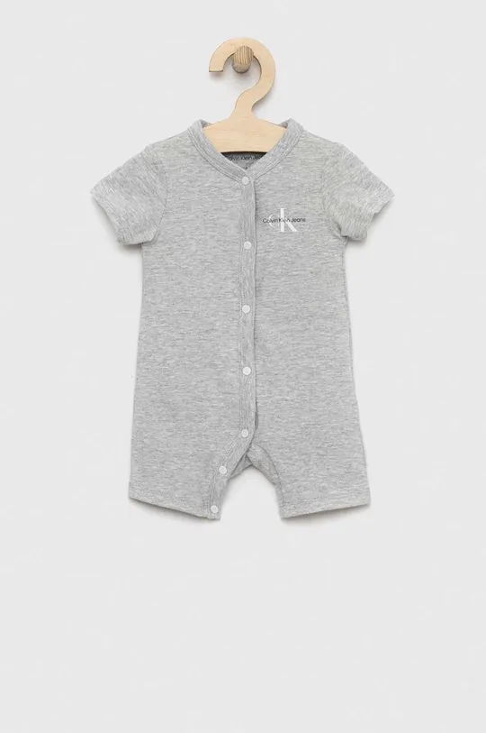 szary Calvin Klein Jeans rampers niemowlęcy Dziecięcy