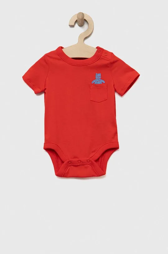 czerwony GAP body bawełniane niemowlęce Dziecięcy