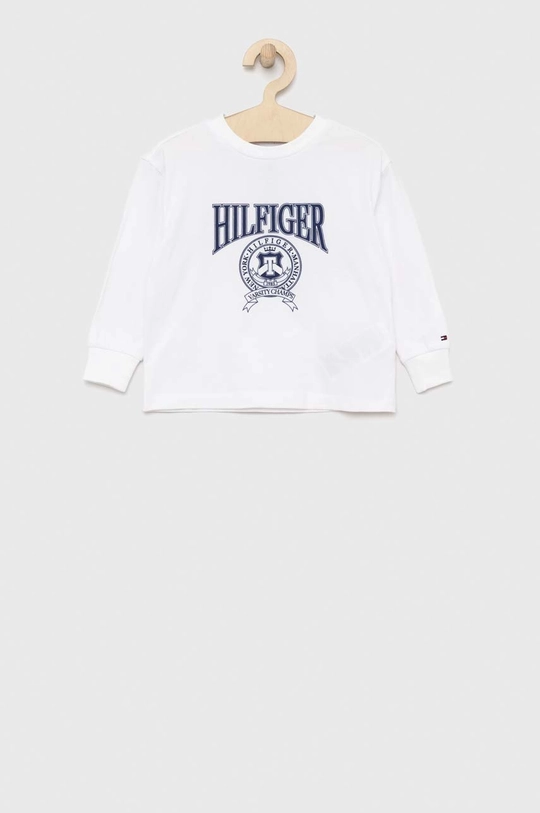 bela Otroški longsleeve Tommy Hilfiger Fantovski