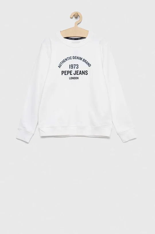 белый Детская хлопковая кофта Pepe Jeans Для мальчиков