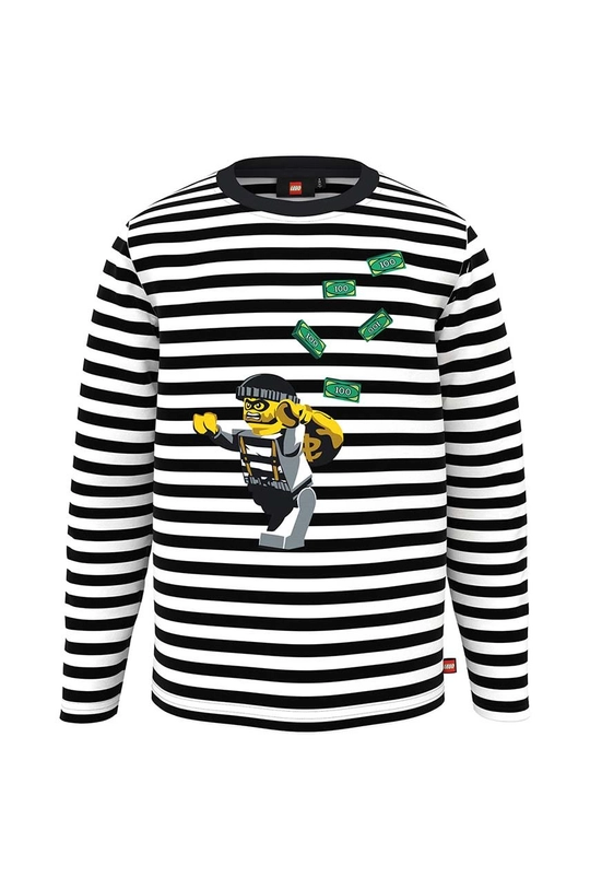 biały Lego longsleeve bawełniany dziecięcy Chłopięcy