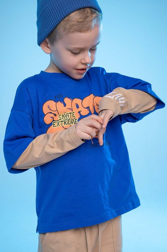 Dětská bavlněná košile s dlouhým rukávem Coccodrillo