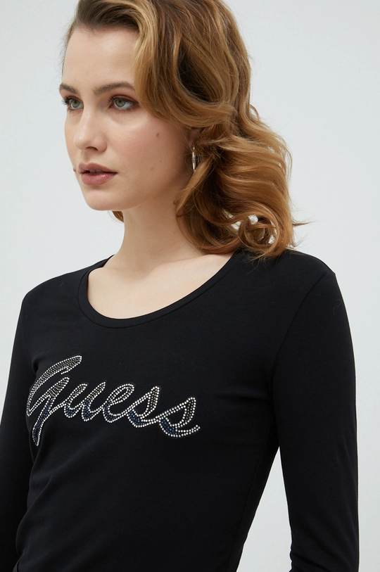 чорний Лонгслів Guess