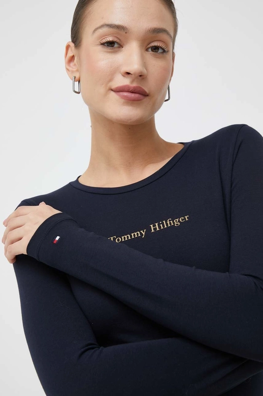 granatowy Tommy Hilfiger longsleeve