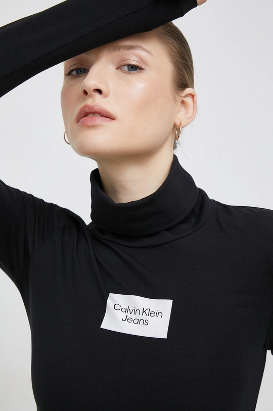 μαύρο Longsleeve Calvin Klein Jeans Γυναικεία