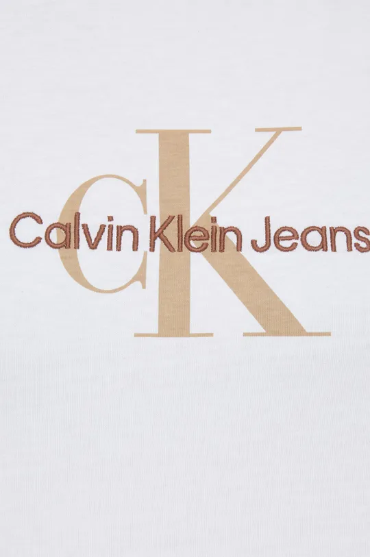 Bavlnené tričko s dlhým rukávom Calvin Klein Jeans Dámsky