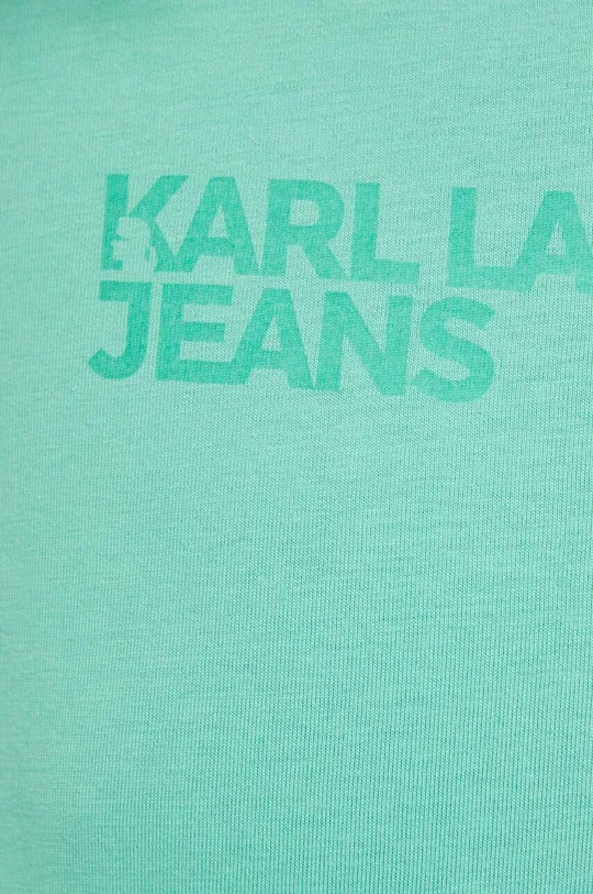Βαμβακερή μπλούζα με μακριά μανίκια Karl Lagerfeld Jeans Γυναικεία
