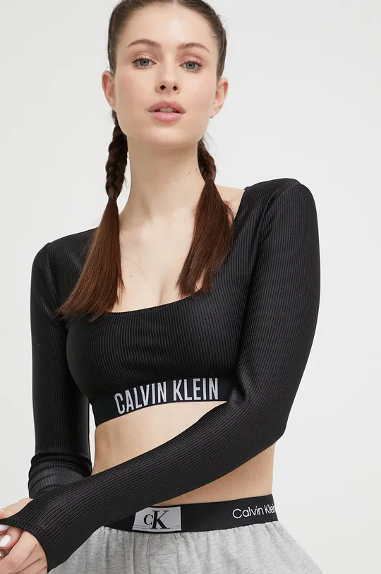 czarny Calvin Klein top kąpielowy