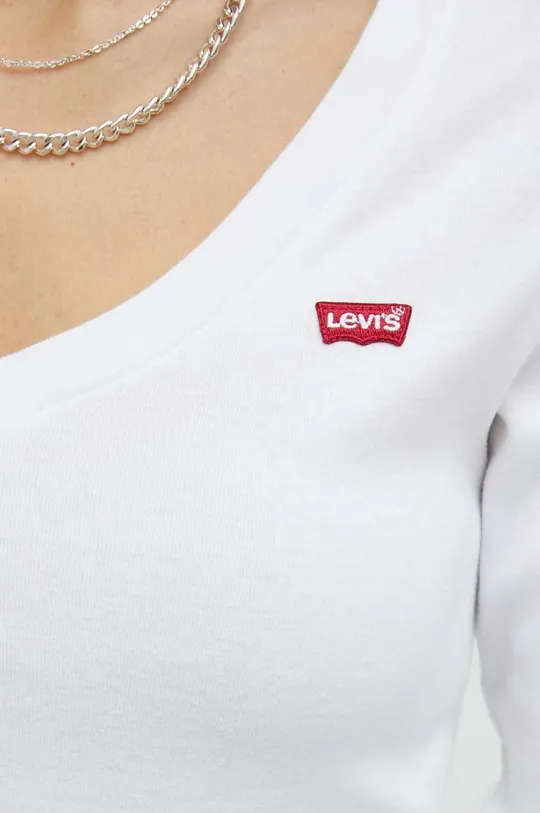 Βαμβακερή μπλούζα με μακριά μανίκια Levi's