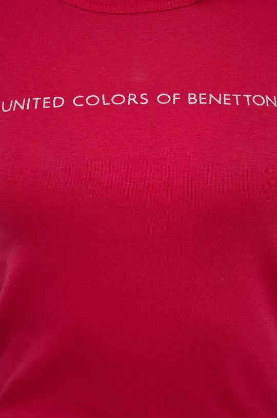 Bavlnené tričko s dlhým rukávom United Colors of Benetton