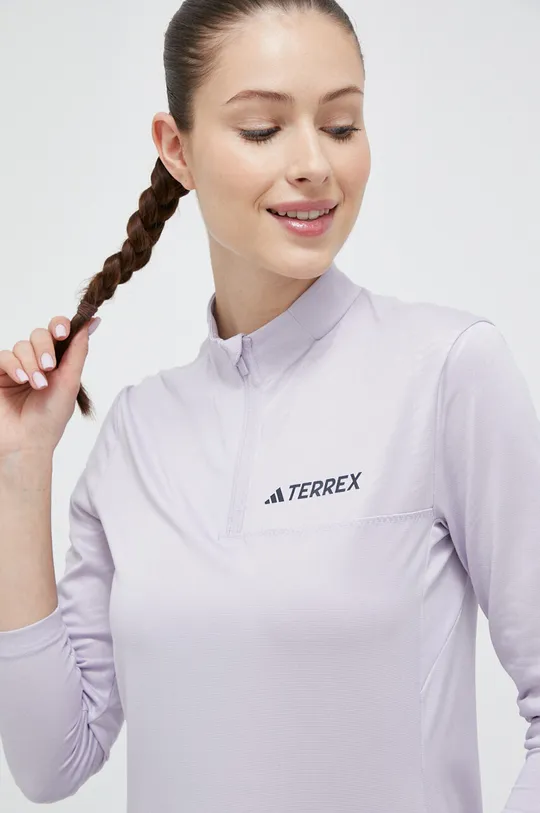 lila adidas TERREX sportos pulóver
