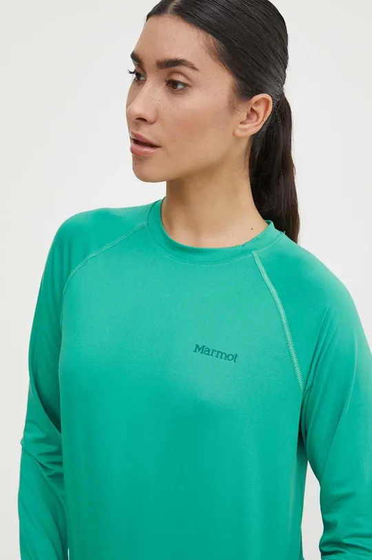 zelená Športové tričko s dlhým rukávom Marmot Windridge