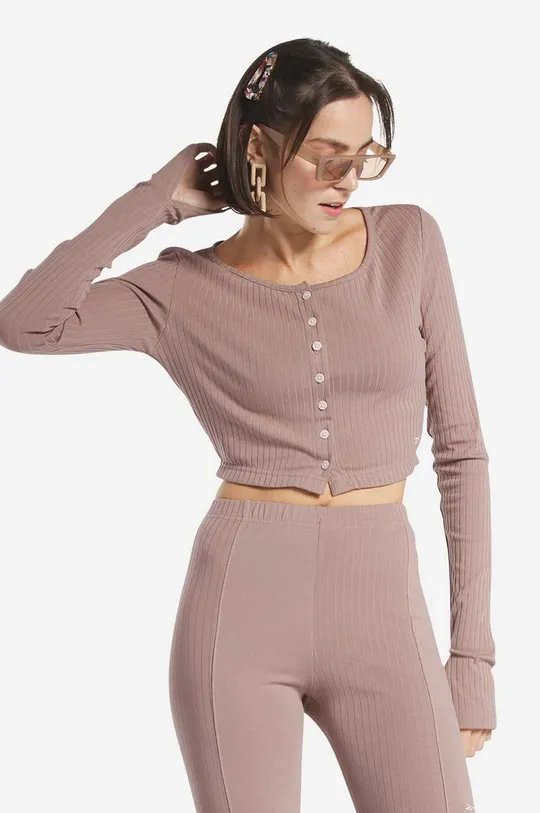 beige Reebok Classic camicia a maniche lunghe Classics Wde Trend Donna