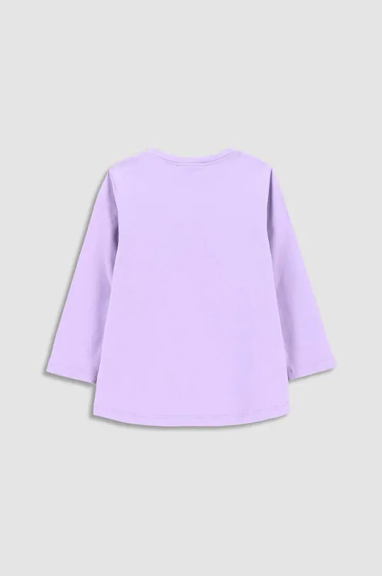 Tričko s dlhým rukávom pre bábätká Coccodrillo fialová