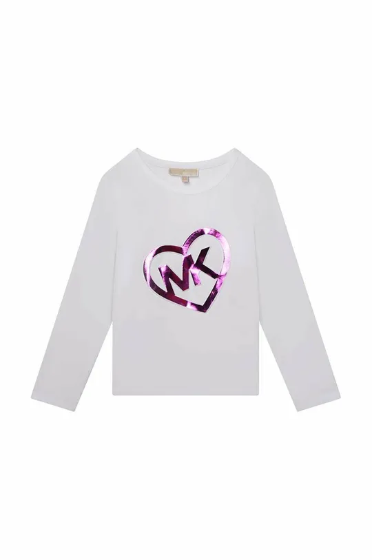 Michael Kors longsleeve in cotone bambino/a bianco