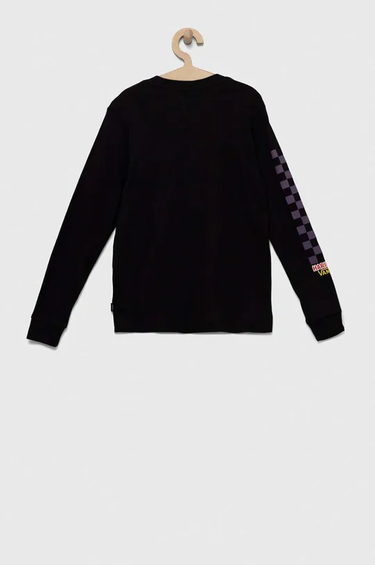 Detská bavlnená košeľa s dlhým rukávom Vans x Haribo čierna