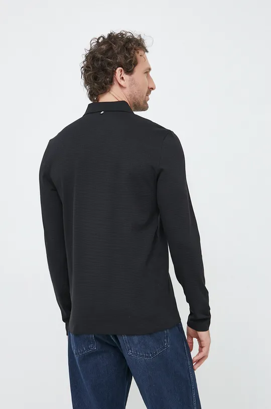 Βαμβακερή μπλούζα με μακριά μανίκια BOSS  100% Βαμβάκι
