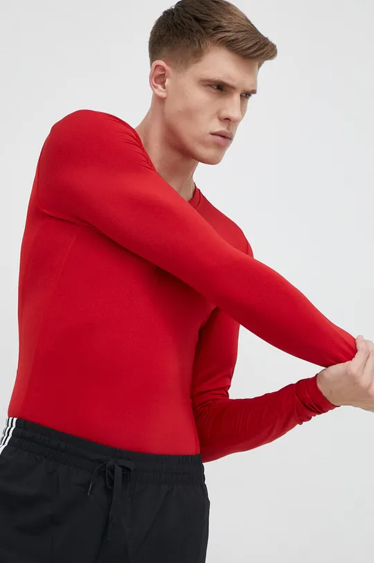 červená Tréningové tričko s dlhým rukávom adidas Performance