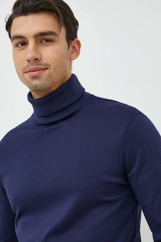 blu navy Polo Ralph Lauren top a maniche lunghe in cotone Uomo