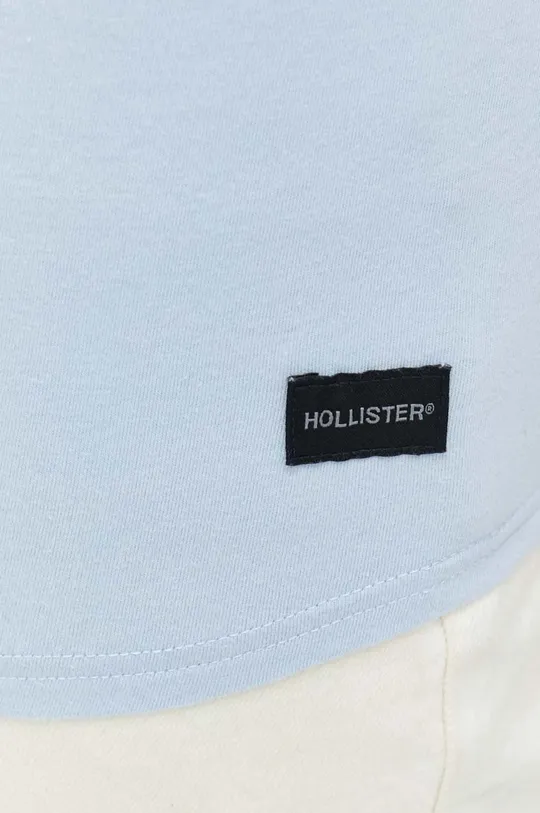 Βαμβακερή μπλούζα με μακριά μανίκια Hollister Co.