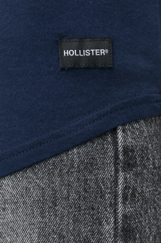 Βαμβακερή μπλούζα με μακριά μανίκια Hollister Co.