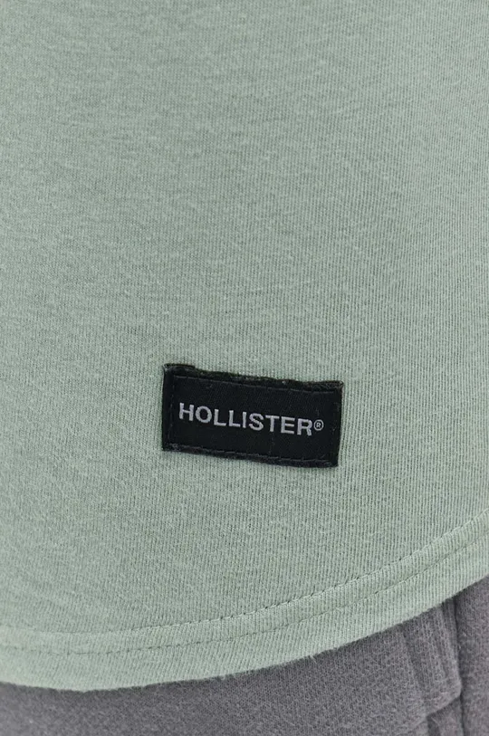 Bombažna majica z dolgimi rokavi Hollister Co. Moški