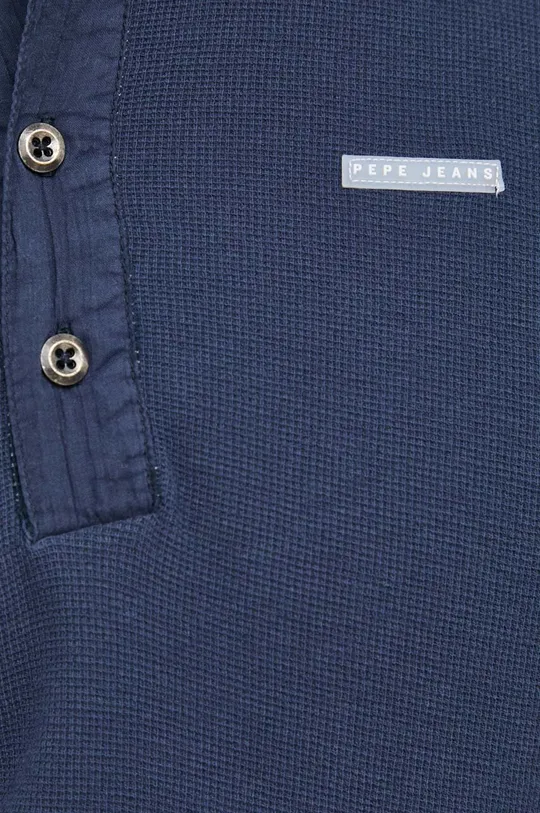 Bavlnené tričko s dlhým rukávom Pepe Jeans Remus Pánsky