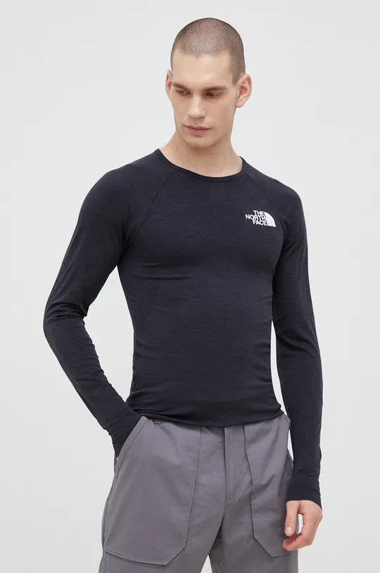 nero The North Face longsleeve sportivo Mountain Athletic