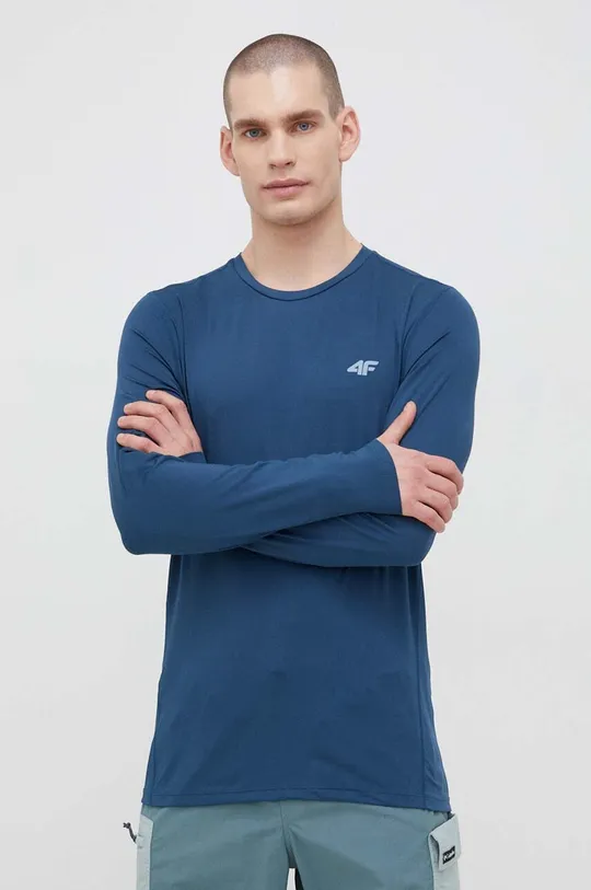mornarsko modra Športna majica z dolgimi rokavi 4F