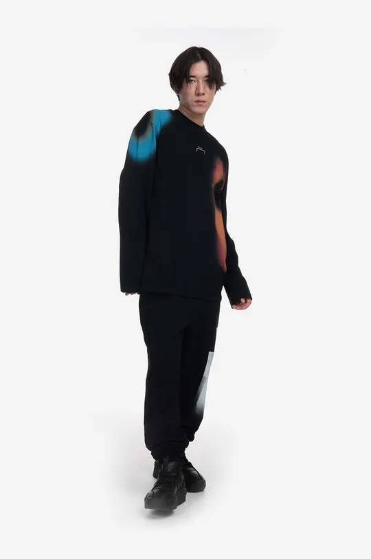 Βαμβακερή μπλούζα με μακριά μανίκια A-COLD-WALL* Hypergraphic LS T-Shirt μαύρο
