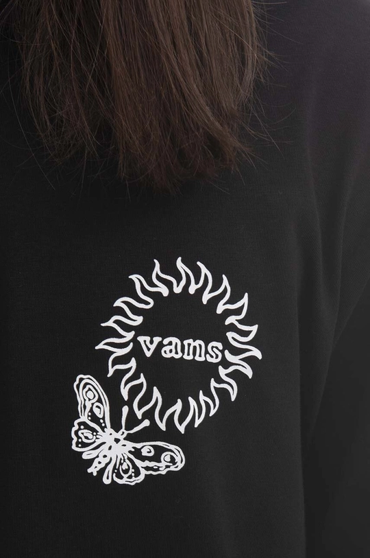 black Vans cotton longsleeve top Too far From Future