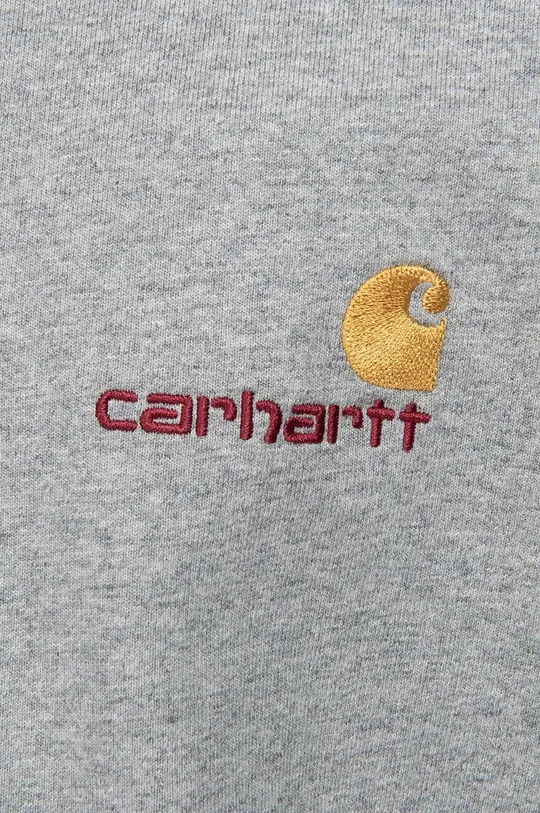 szary Carhartt WIP longsleeve bawełniany American Script