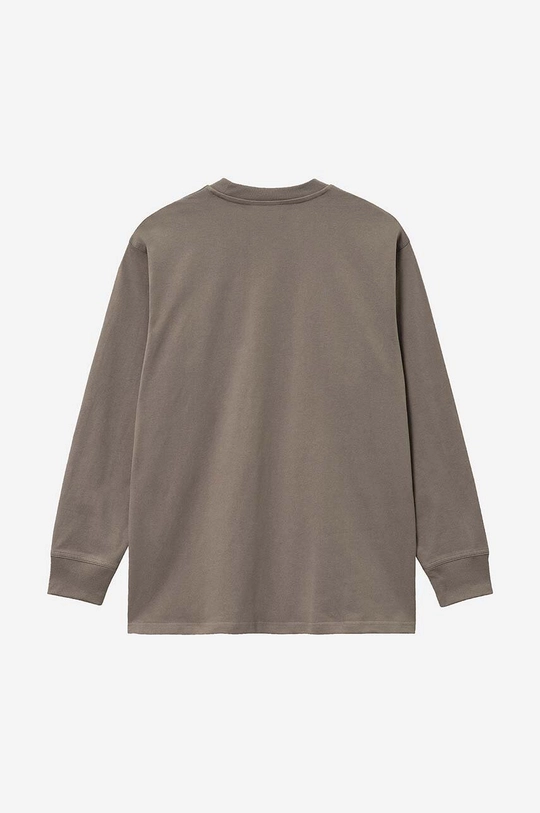 brown Carhartt WIP cotton longsleeve top American Script